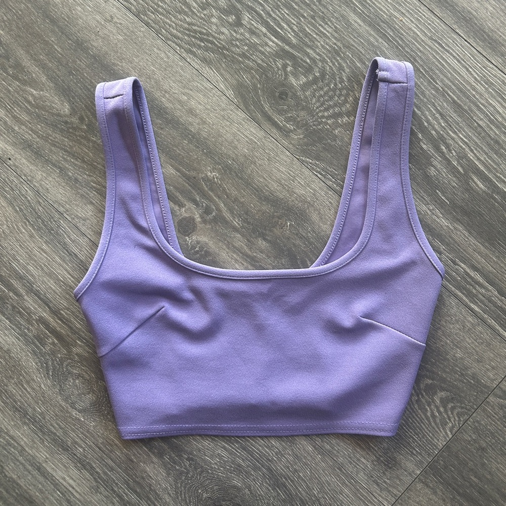 ASOS Lilac Scoop Neck Cropped Tank
